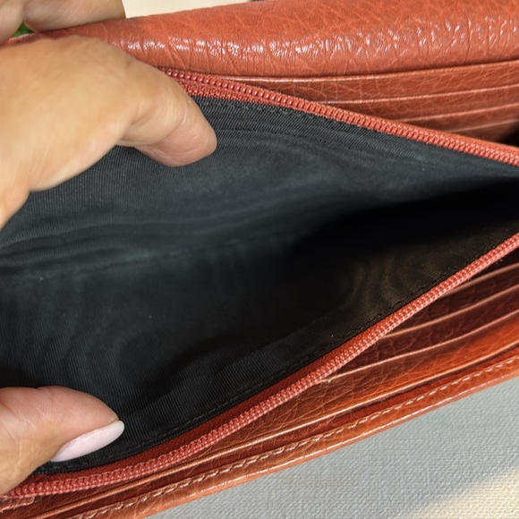 EUC Tan and Coral Gucci Long Canvas Wallet - Picture 15 of 16